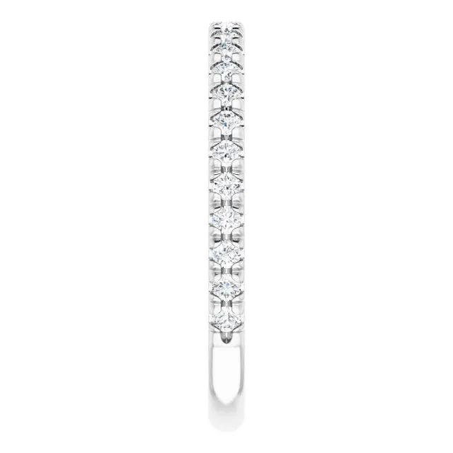 14K White Gold 1/3 CTW Natural Diamond Matching Band