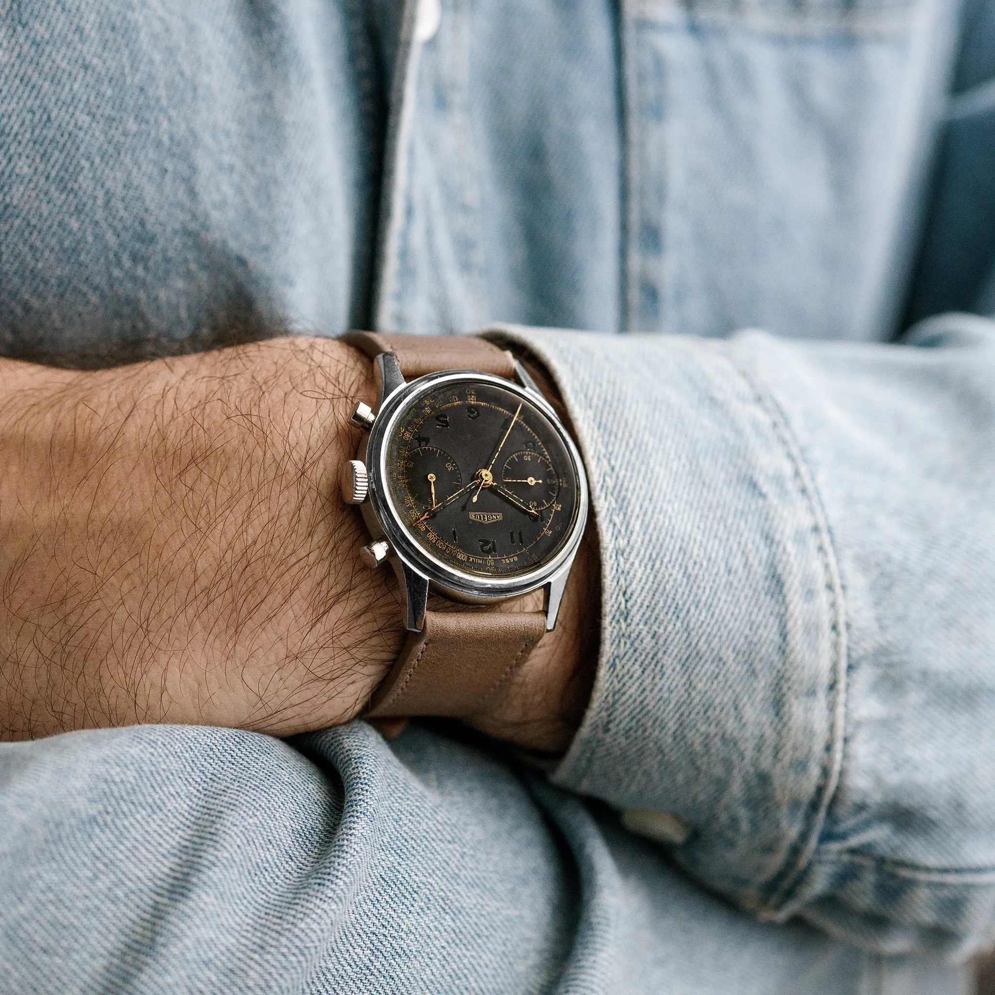 1940s Angelus 'Big Eyes' Chronograph