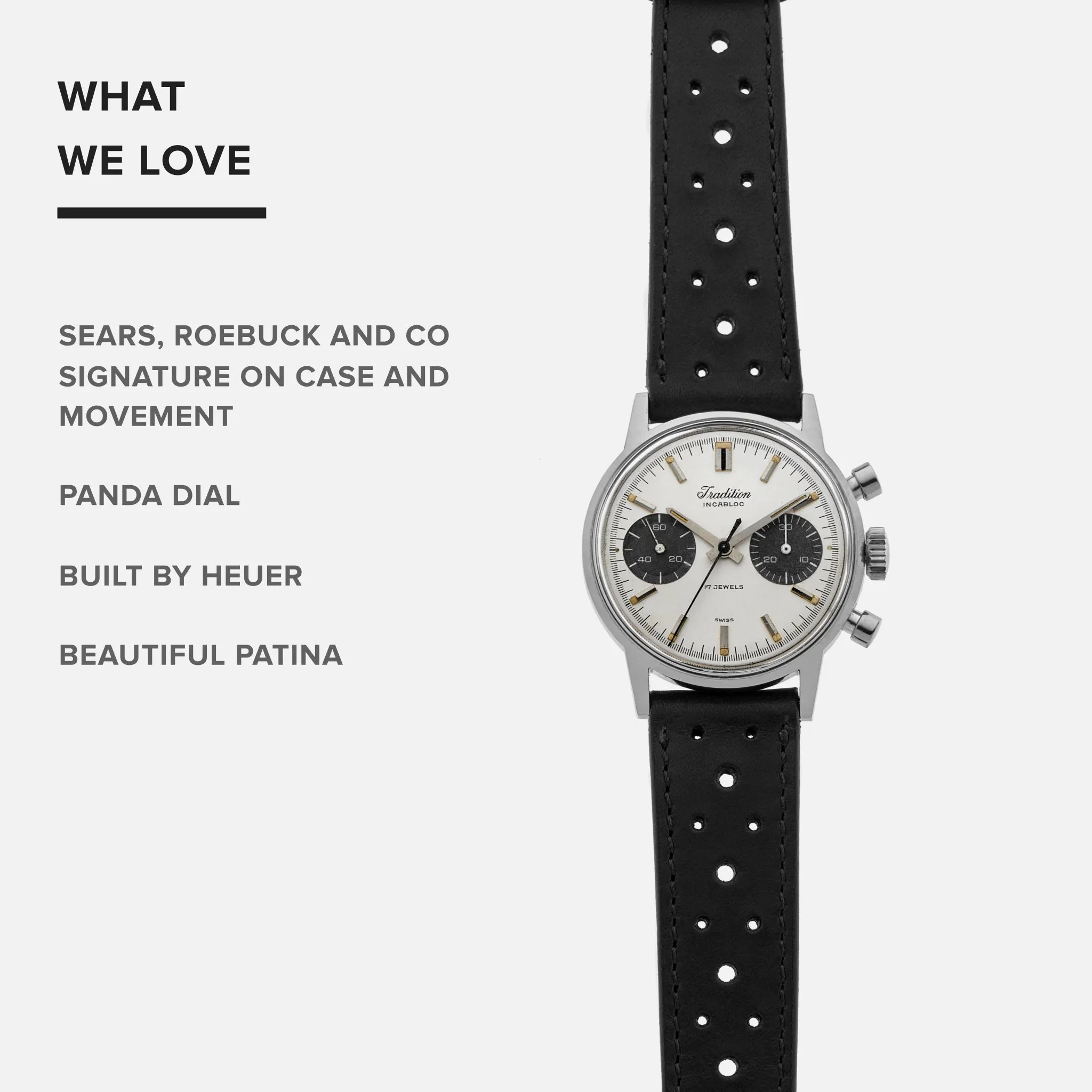 1960s Tradition Chronograph Ref. 73323 By Heuer For Sears, Roebuck And Co.