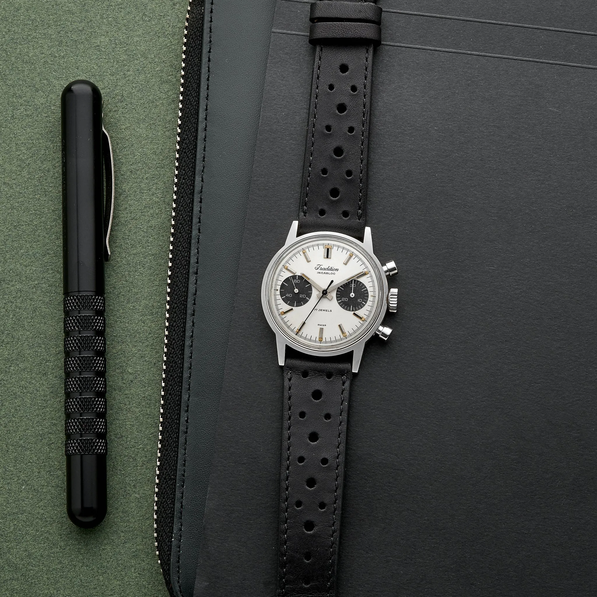 1960s Tradition Chronograph Ref. 73323 By Heuer For Sears, Roebuck And Co.