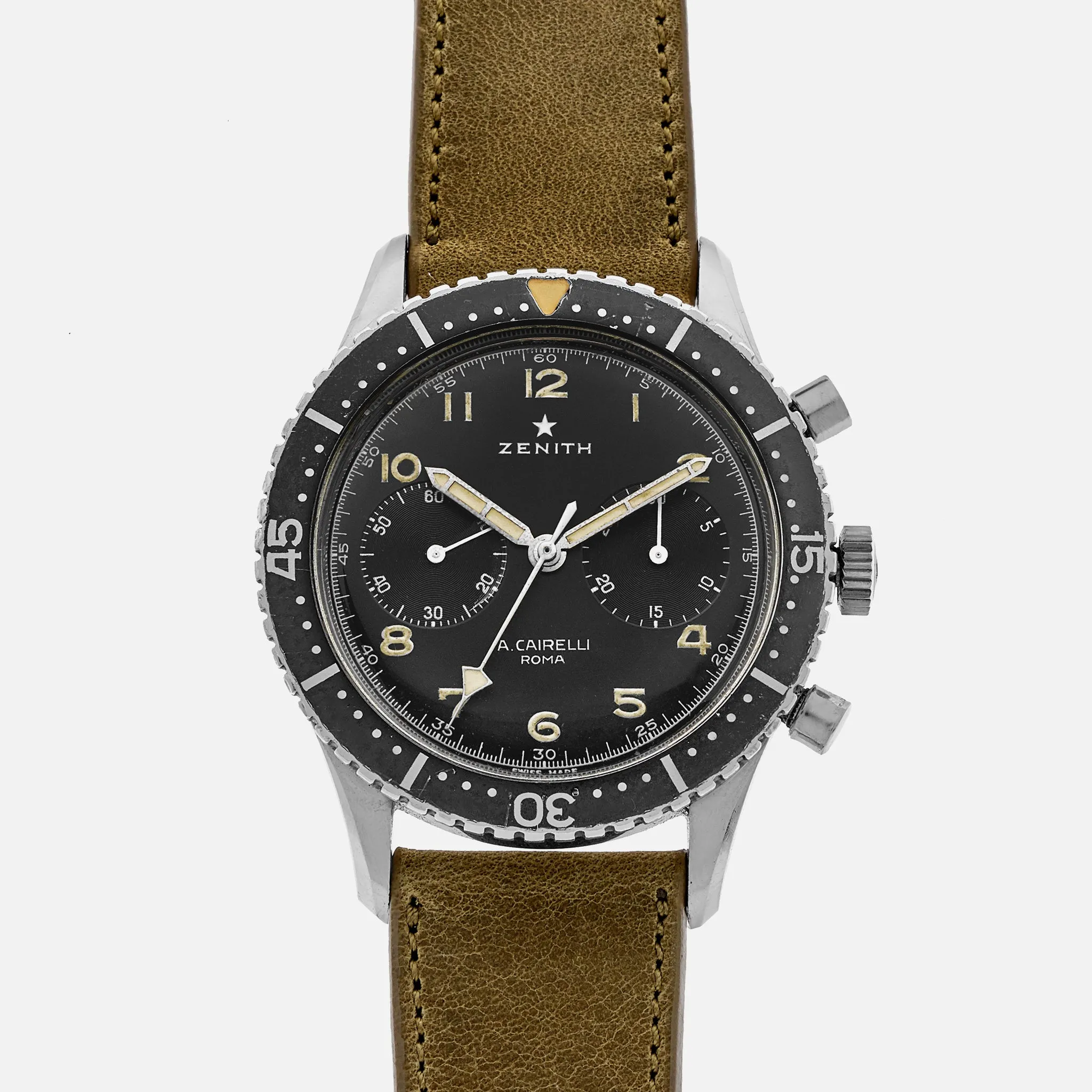 1960s Zenith Cairelli CP-2 Chronograph For The Italian Air Force