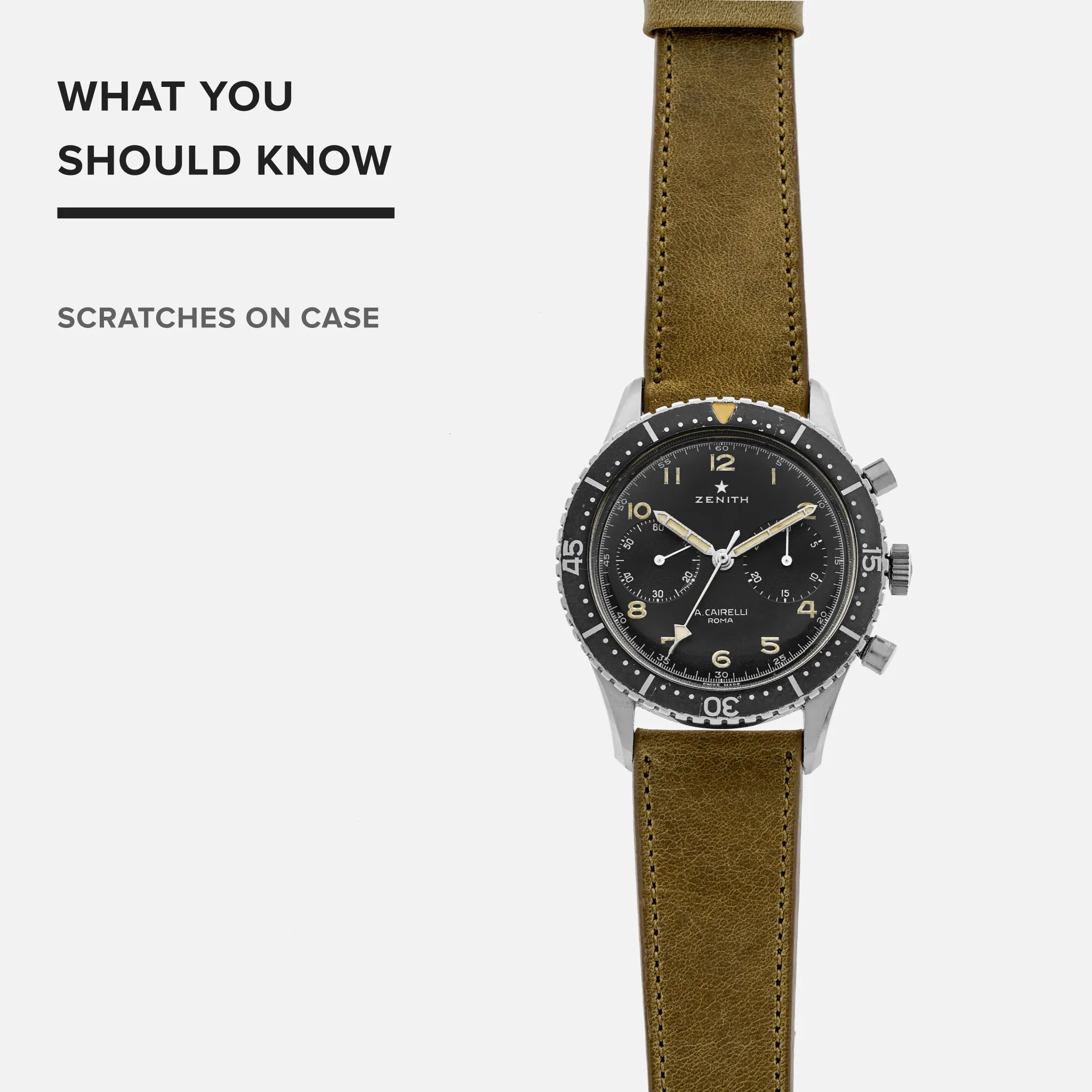 1960s Zenith Cairelli CP-2 Chronograph For The Italian Air Force