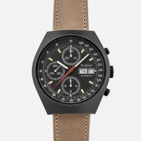 1980s Gallet Multichron 12 Chronograph In PVD