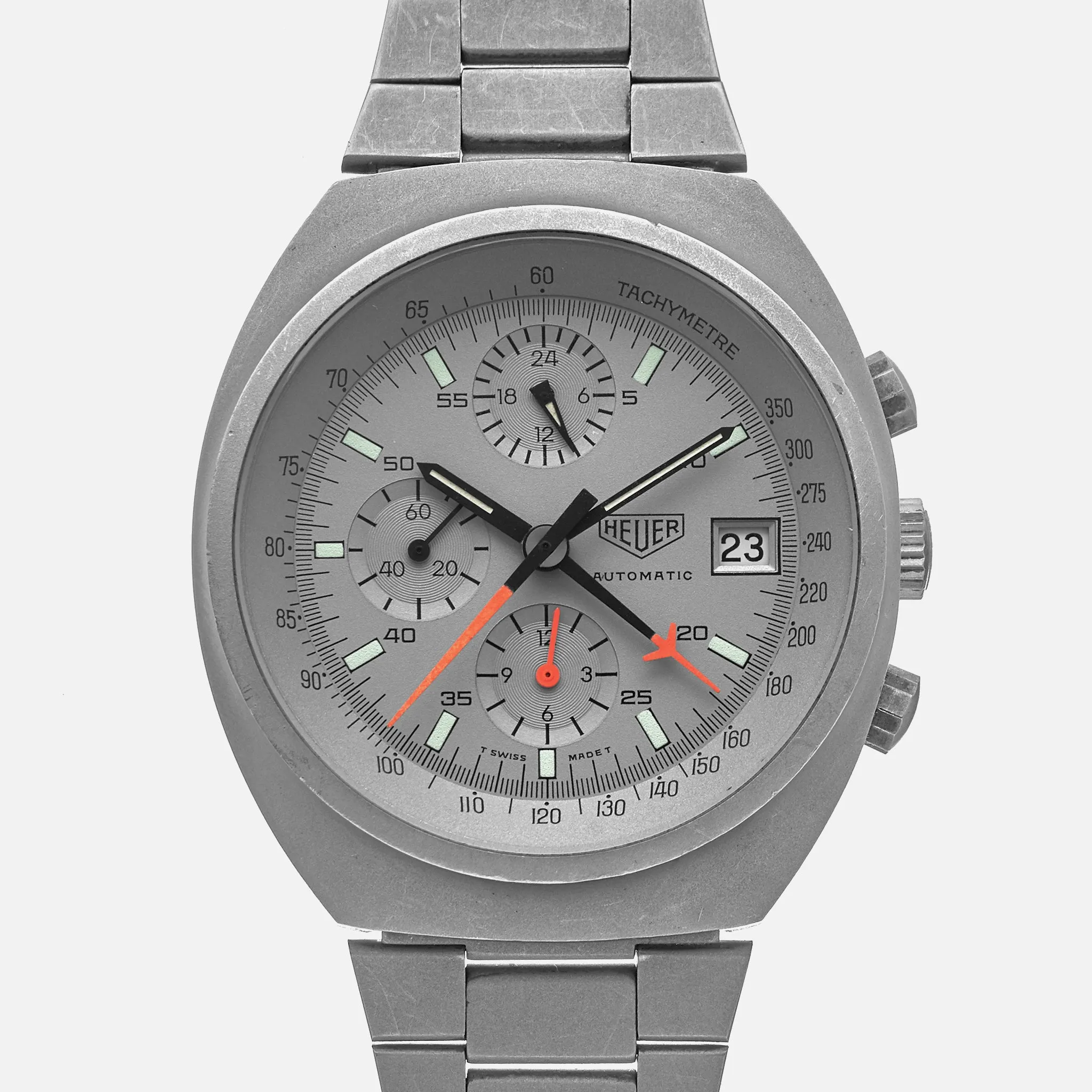 1980s Heuer Chronograph Ref. 510.503 With Pewter PVD-Coated Case
