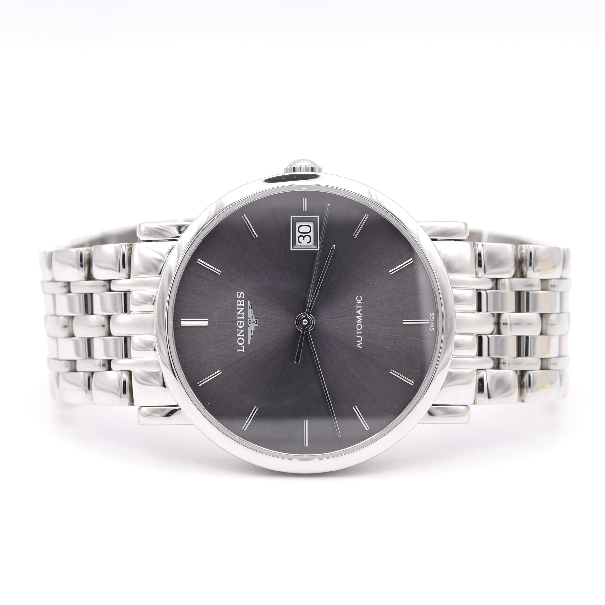 2020 Longines Elegant Collection Automatic grey graphite Dial 34MM  L4.809.4.72.6 Box, Papers
