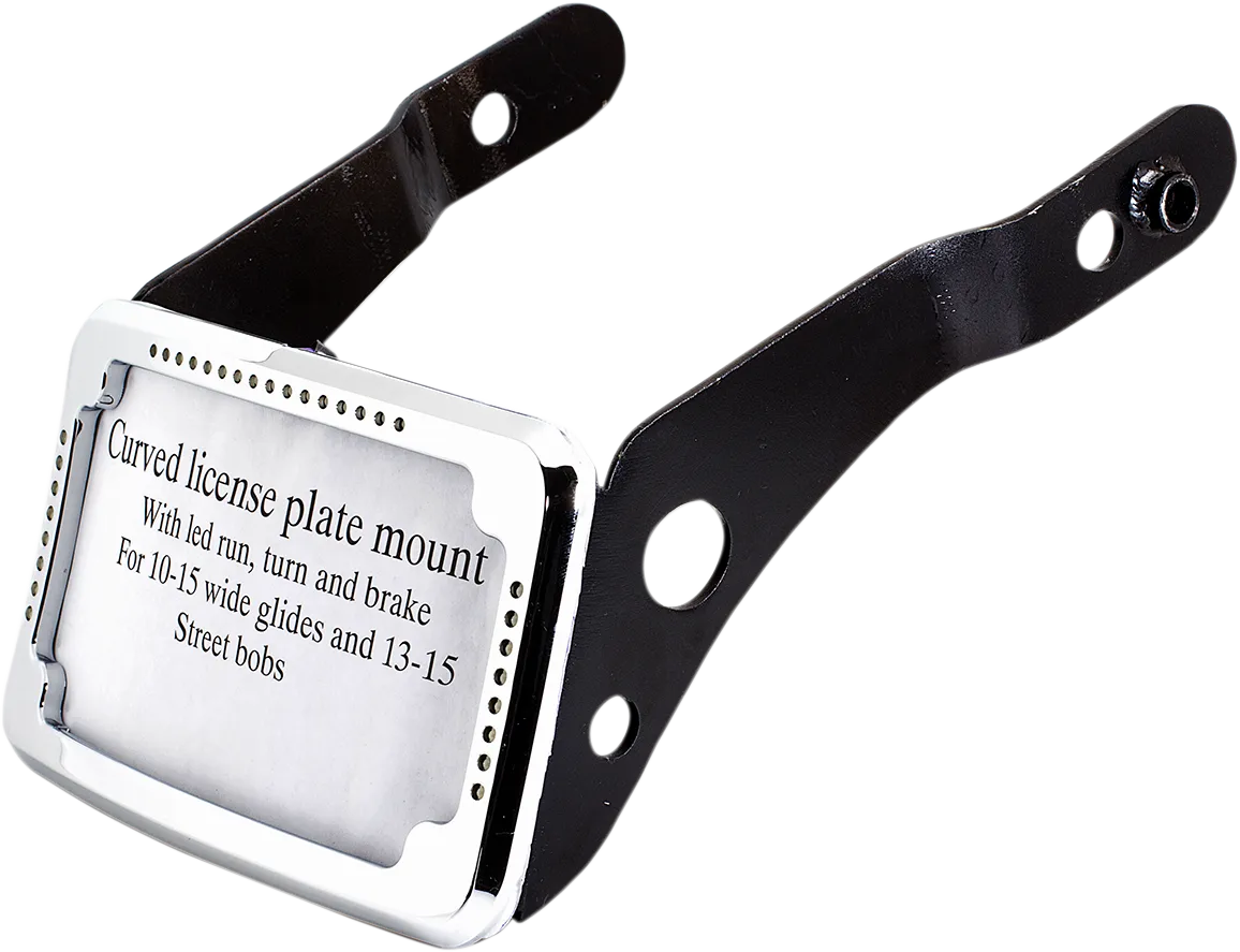 2030-0946 - CYCLE VISIONS LP Plate Frame & Mount with Signals - FXDB - Chrome CV-4650