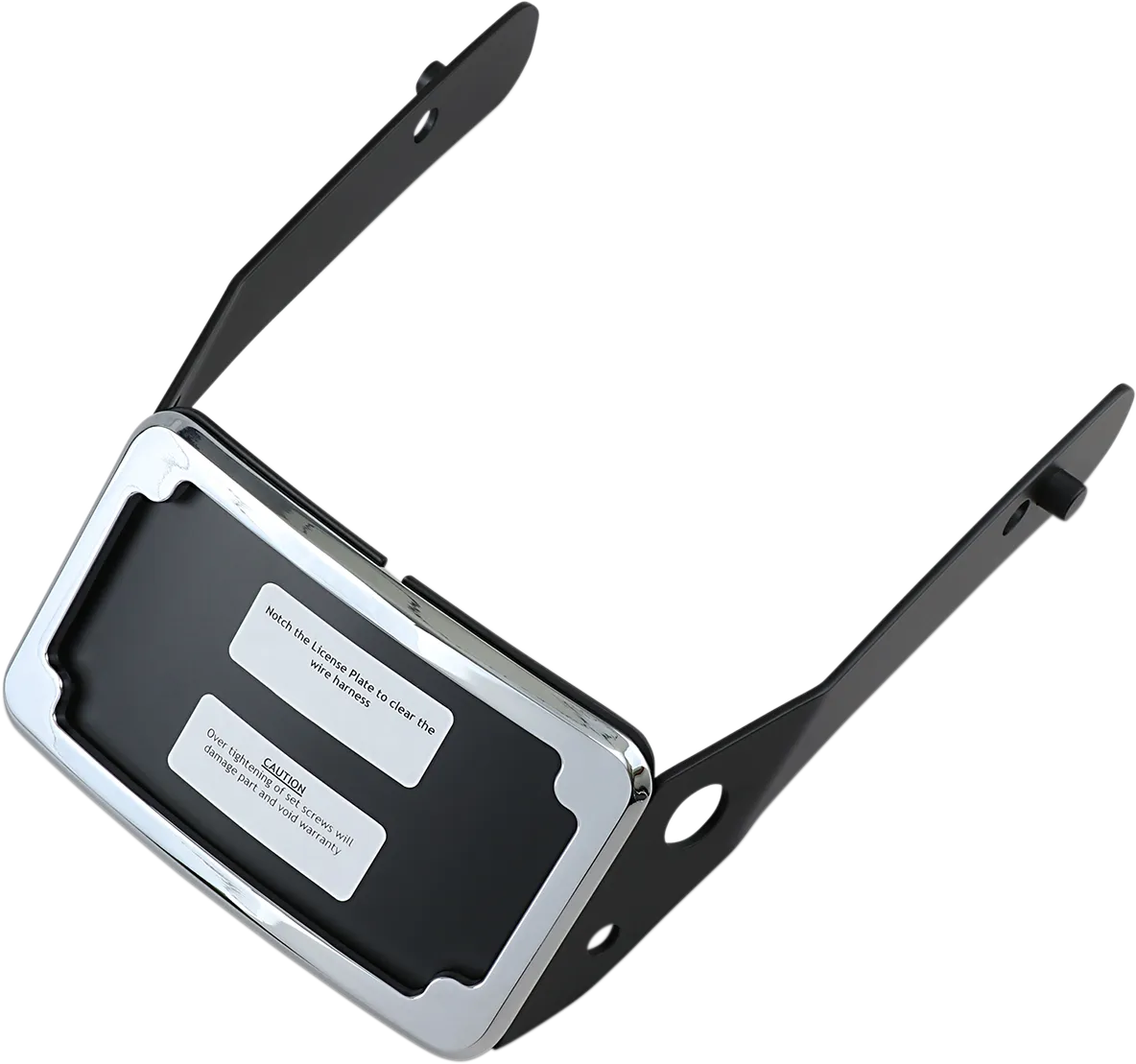 2030-1262 - CYCLE VISIONS LP Plate Frame & Mount with Tag Light - FXDWG - Chrome CV4661