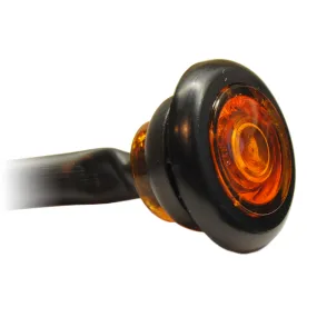 3/4"  LED Round P2-rated Marker Light: 1-diode: Flat Lens: 7" Lead