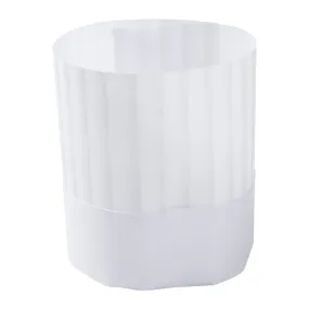 8" Viscose Shaded Pleat Chef Hats, Pack of 50