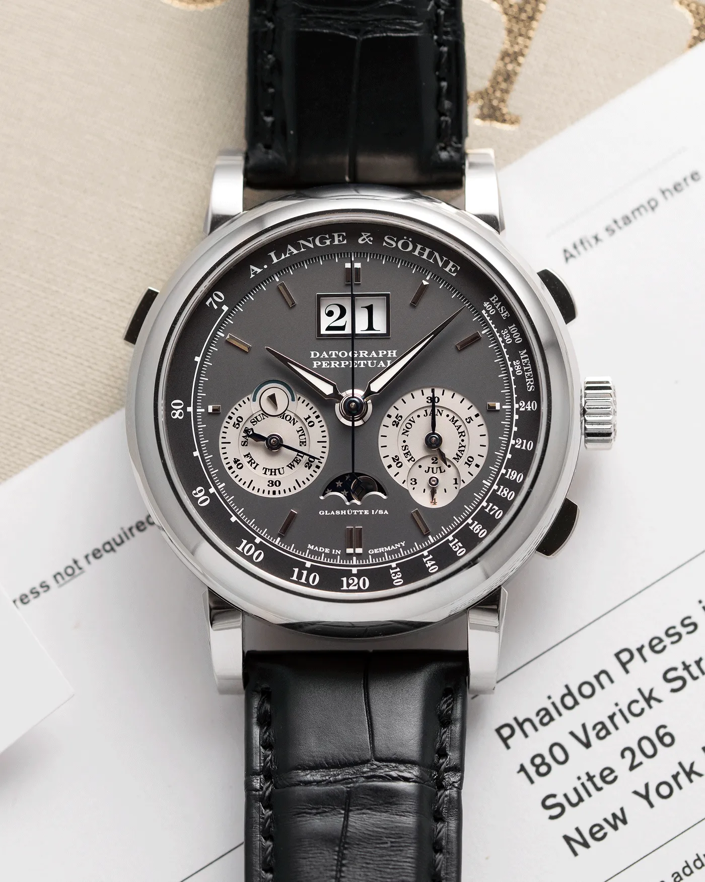 A. Lange & Sohne Datograph Perpetual Grey
