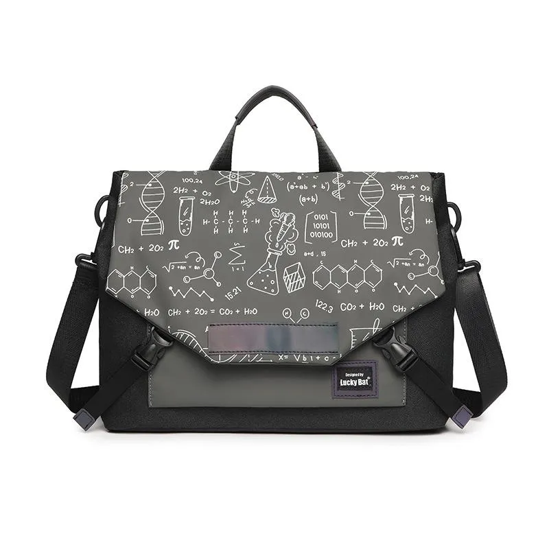 Anti-drop Crossbody Laptop Bag - Fits 13.3-16 Inch - Airbag Protection - Khaki White