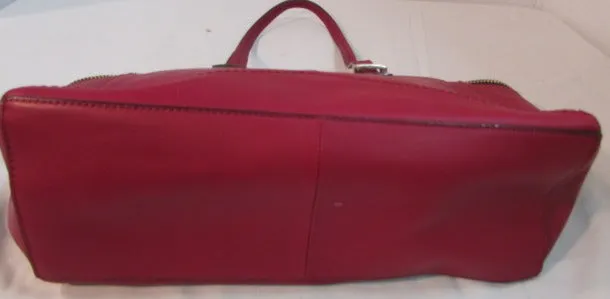 Antonio Melani Red Leather Shoulder Bag