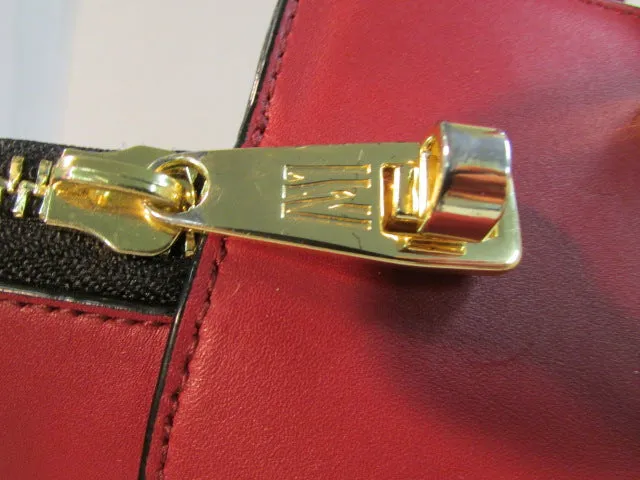 Antonio Melani Red Leather Shoulder Bag