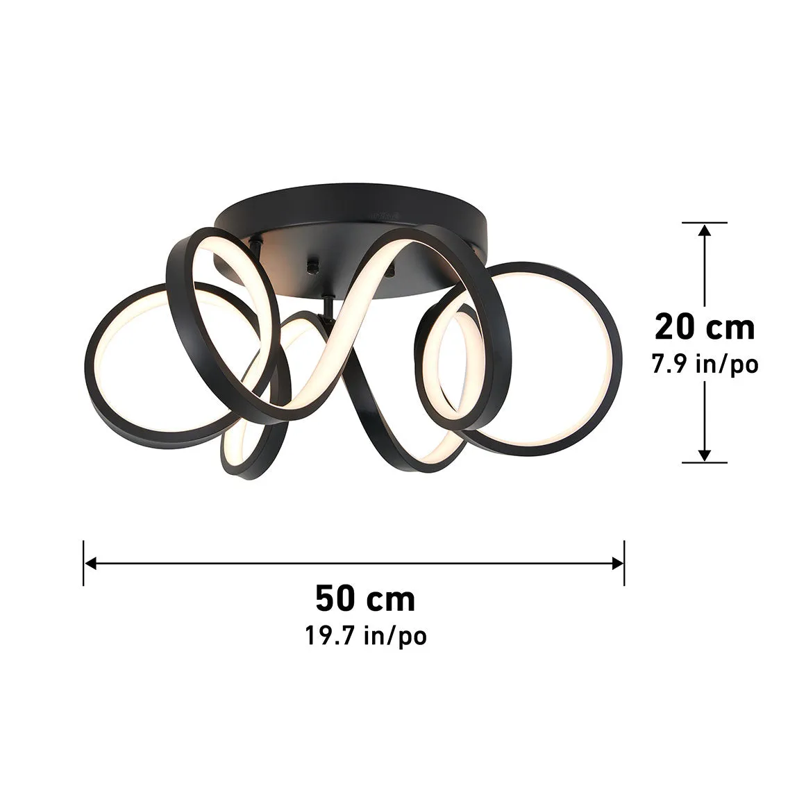 Artika Swirl Flush Mount