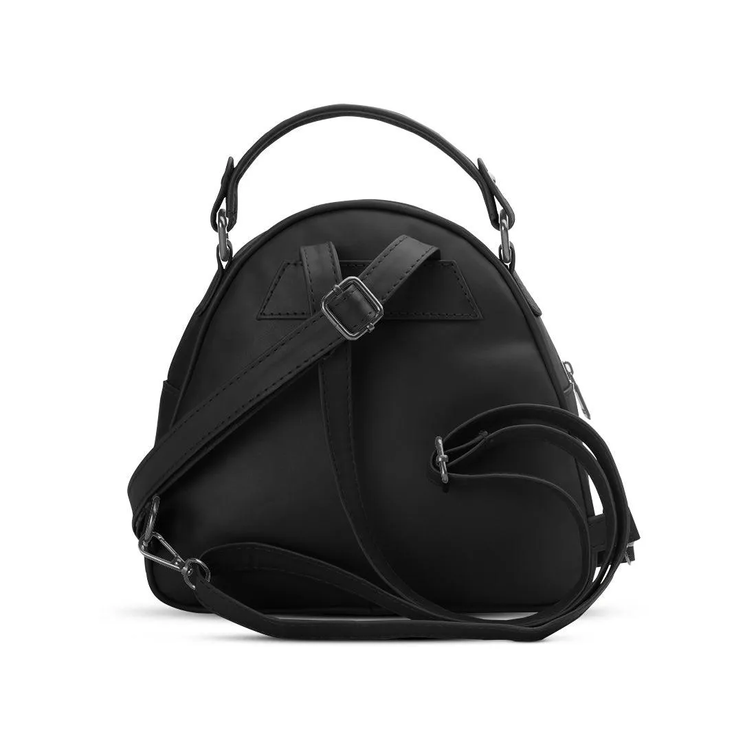 Black Mini Voyage Backpack Texture