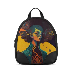 Black O Mini Backpacks Looking Forward