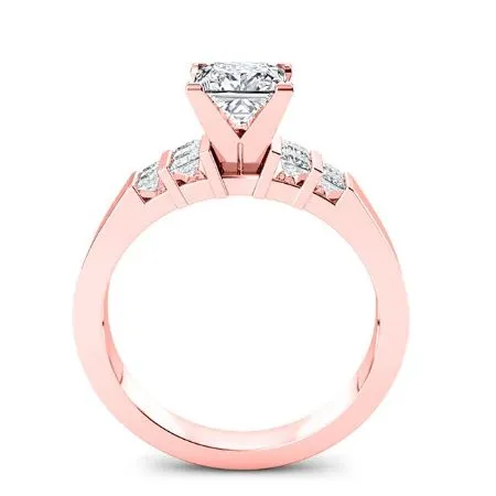 Carnation - Princess Lab Diamond Engagement Ring (IGI Certified)