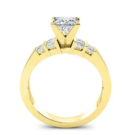 Carnation - Princess Lab Diamond Engagement Ring (IGI Certified)