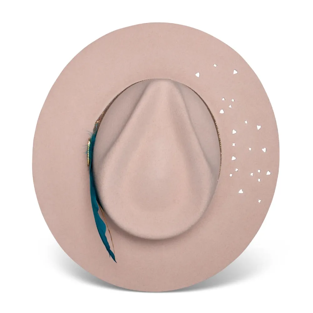 Charlie 1 Horse Womens Lainey Wilson Hillbilly Hippie Felt Hat - CWHLBH10-PP