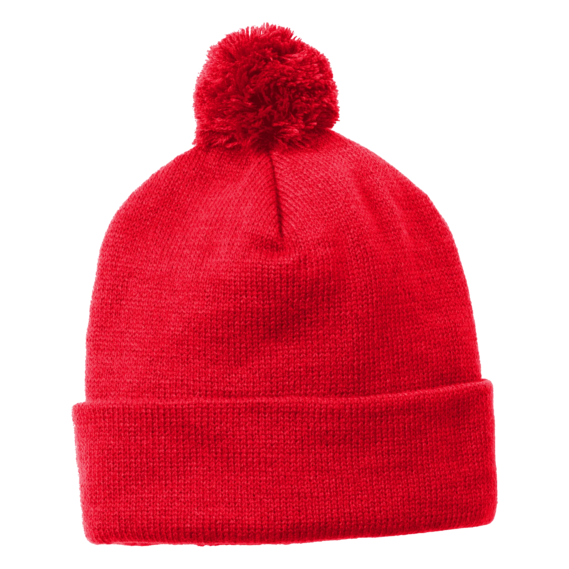 D1910 Solid Pom Pom Beanie