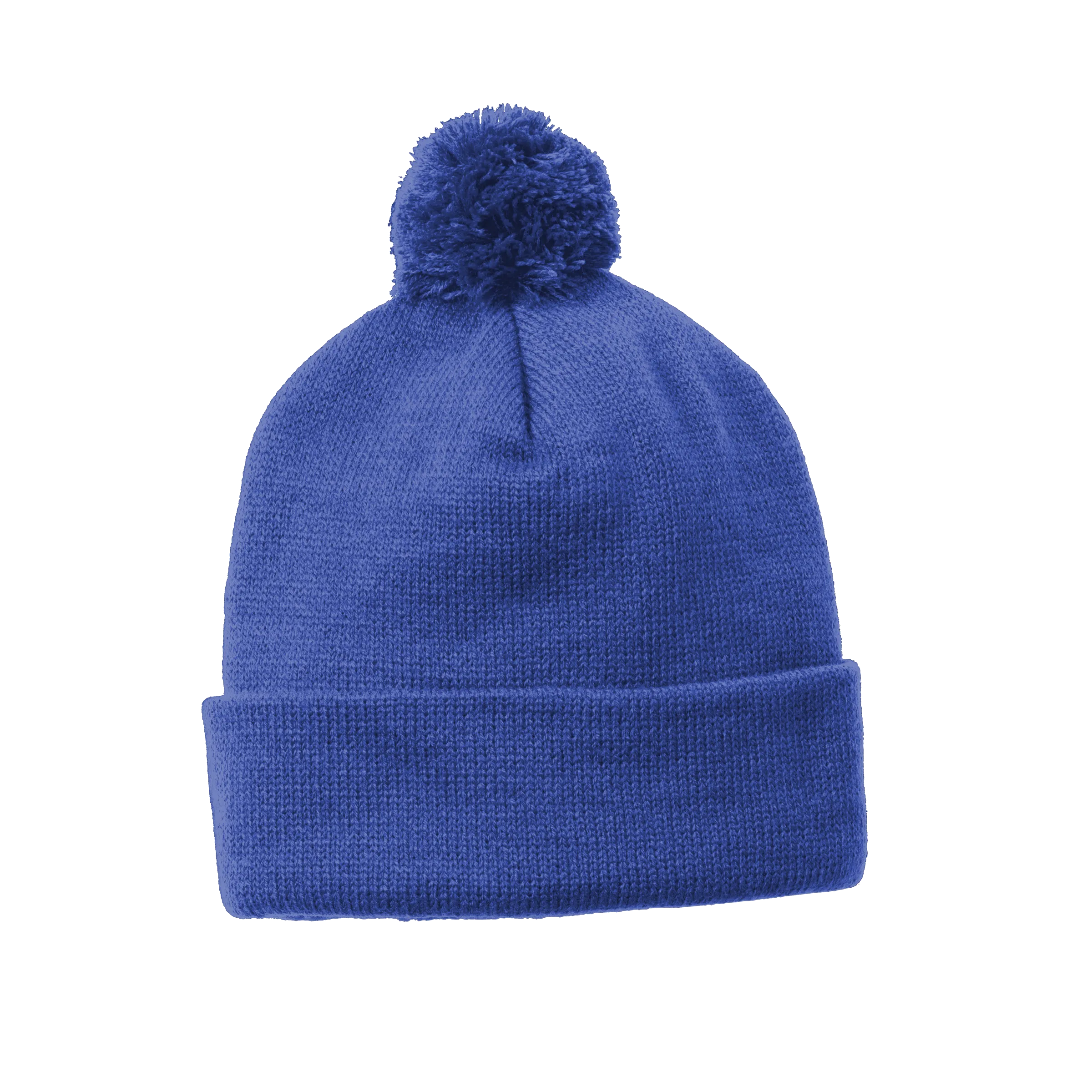 D1910 Solid Pom Pom Beanie