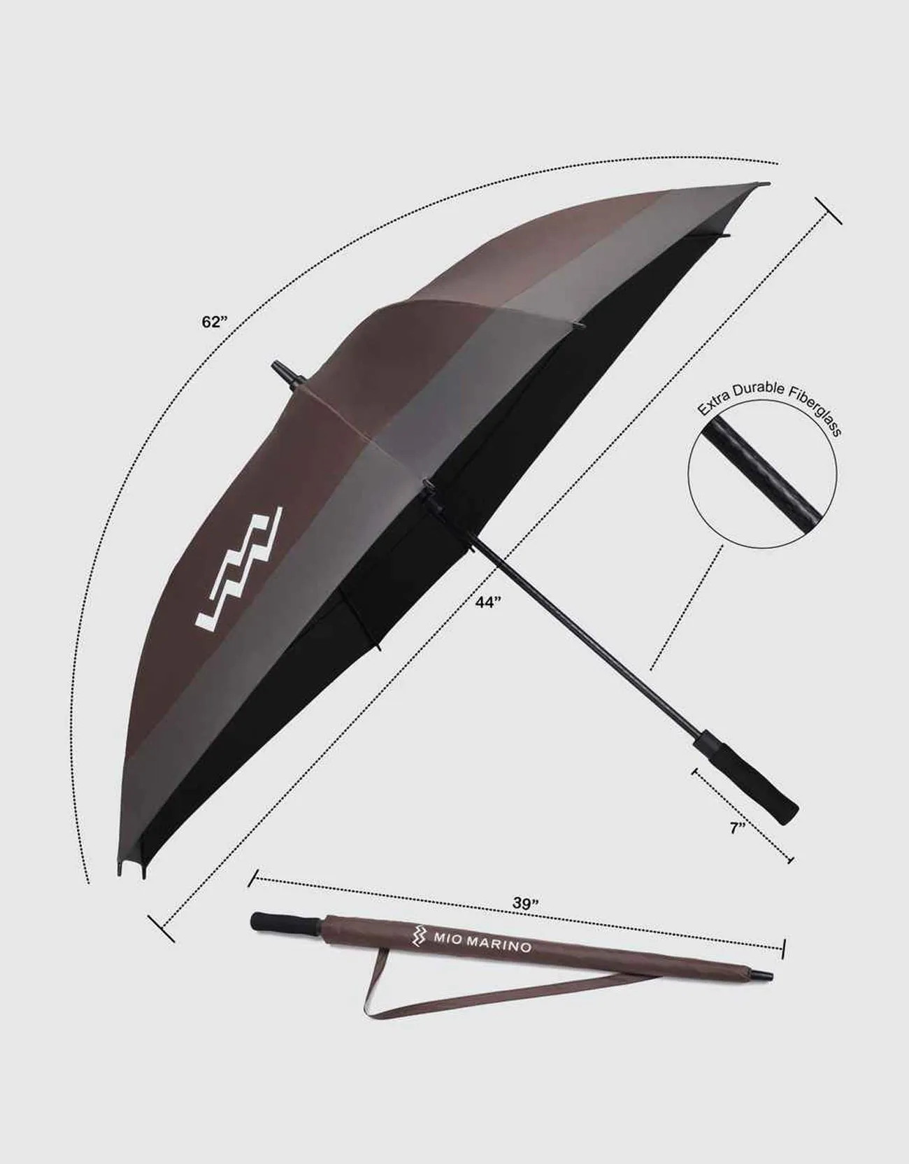 Extra Large 62" Automatic Open Golf Umbrella
