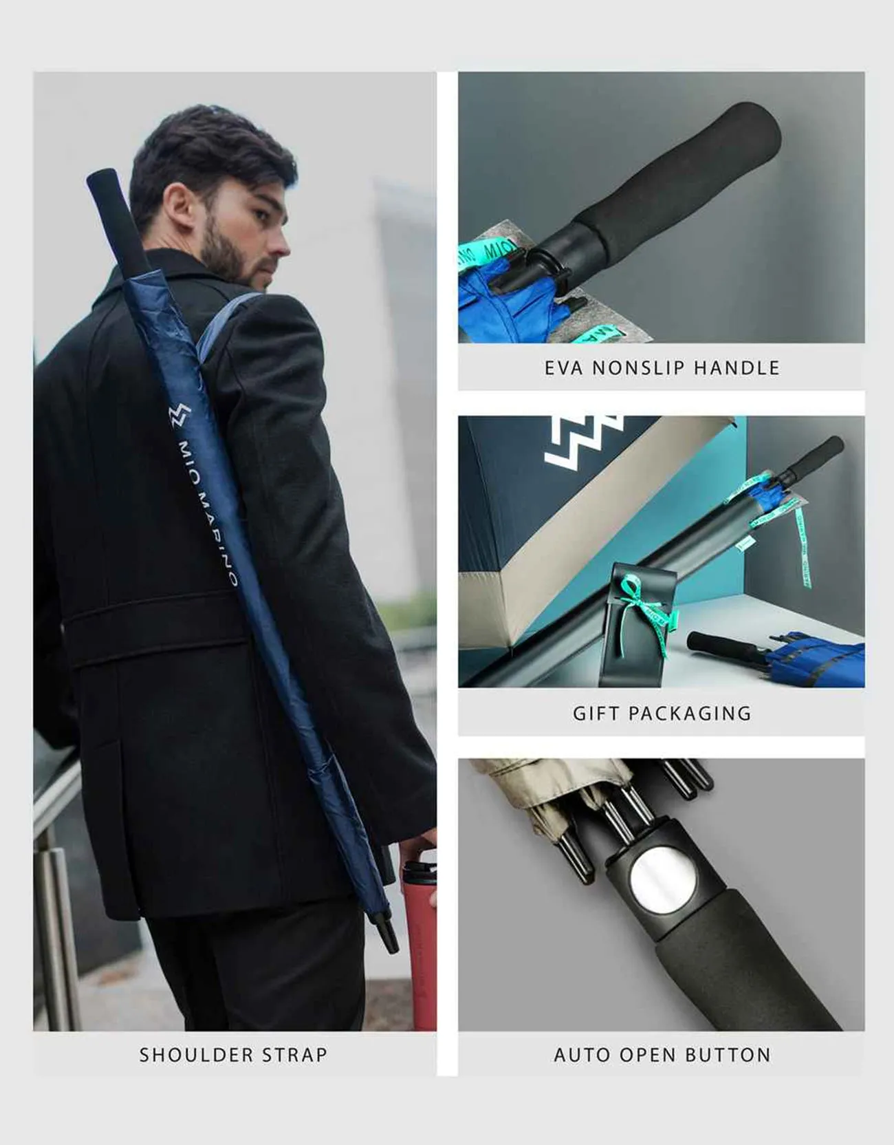 Extra Large 62" Automatic Open Golf Umbrella