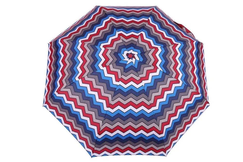 FabSeasons 5 fold Digital Printed Small Compact Manual Maroon Umbrella