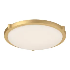 Floyd 17-in Brushed Gold LED Flush Mount