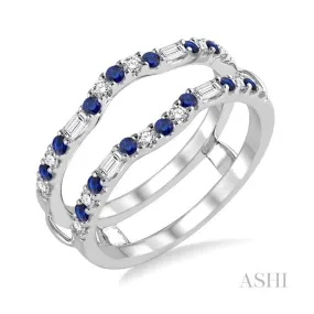 Gemstone & Diamond Insert Ring
