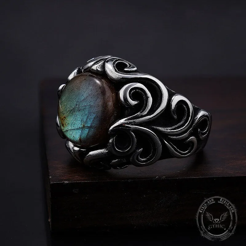 Gothic Moonstone Stainless Steel Ring