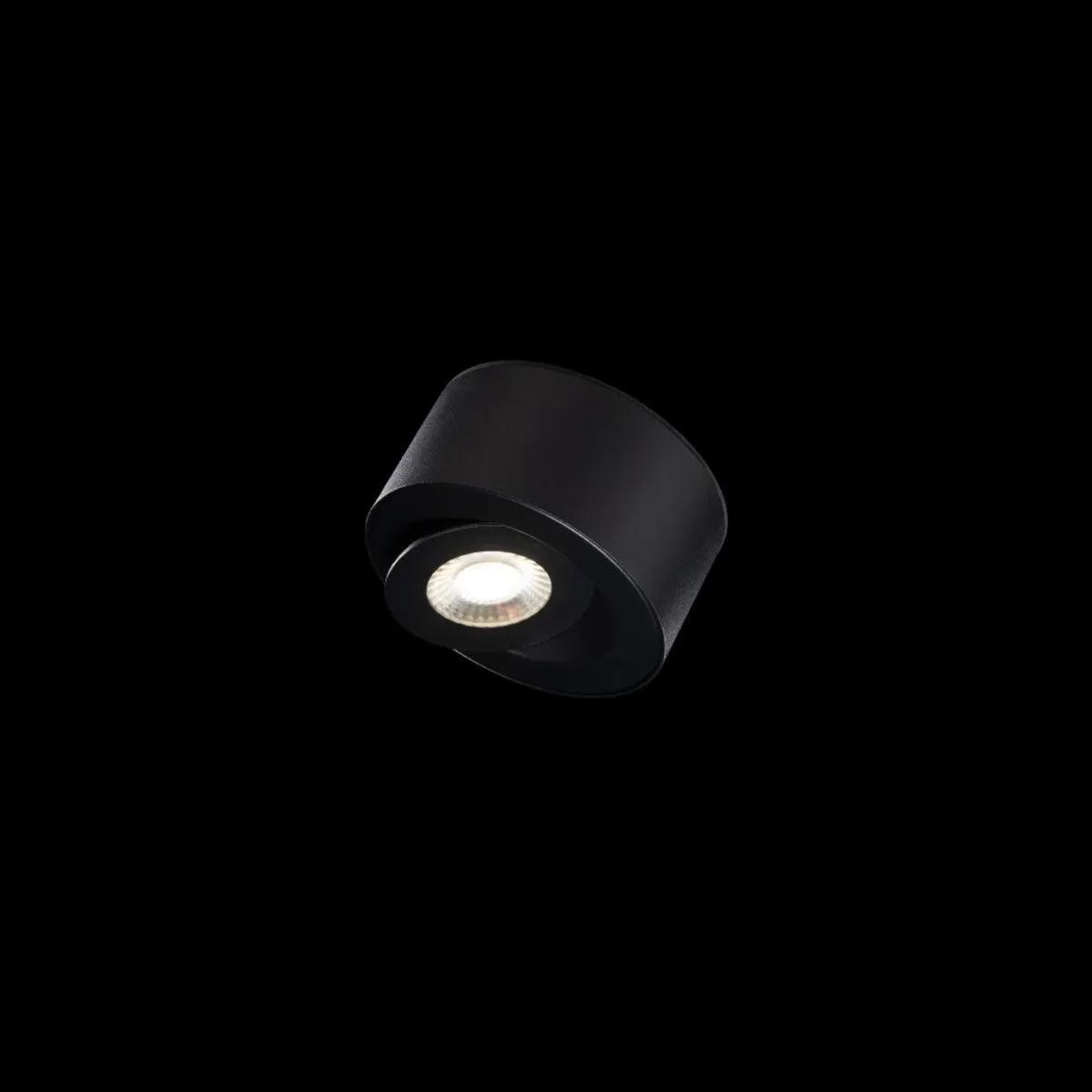 I Spy 5 In. LED Outdoor Flush Mount 3000K Black finish