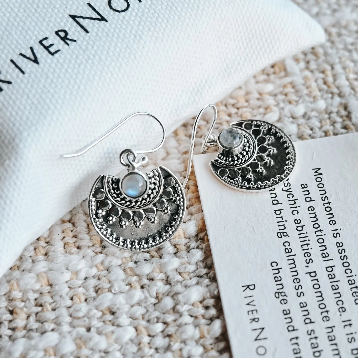 Indie Moonstone Earrings