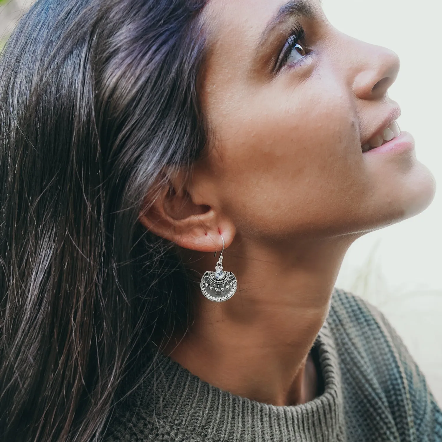 Indie Moonstone Earrings