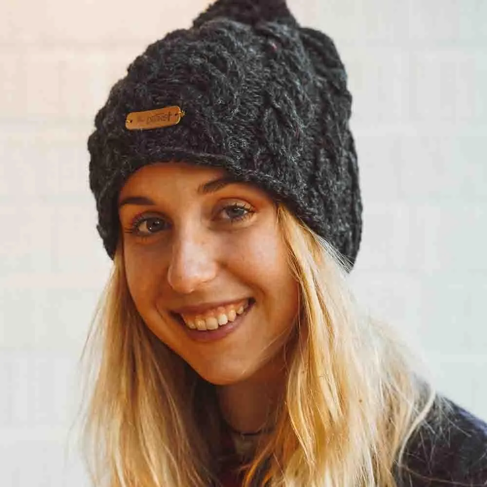 Islah Cable Pom Pom Beanie