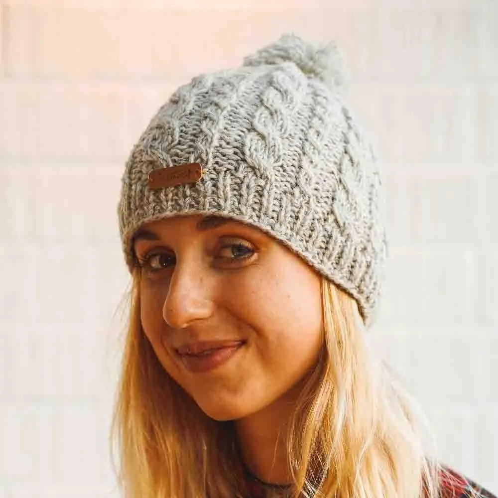 Islah Cable Pom Pom Beanie