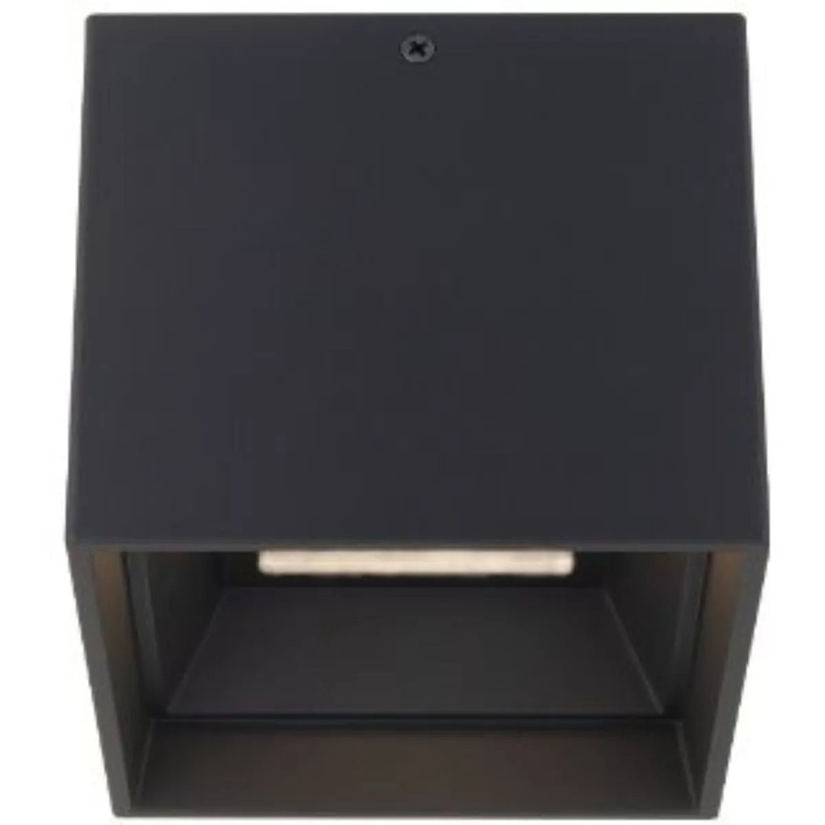 Kube 5 In. LED Outdoor Flush Mount 3000K Black finish
