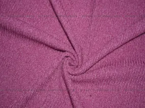 Magenta Woven Wool Fabric