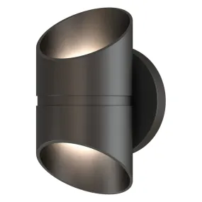 Marino 8 in. LED Outdoor Wall Sconce Black Finish