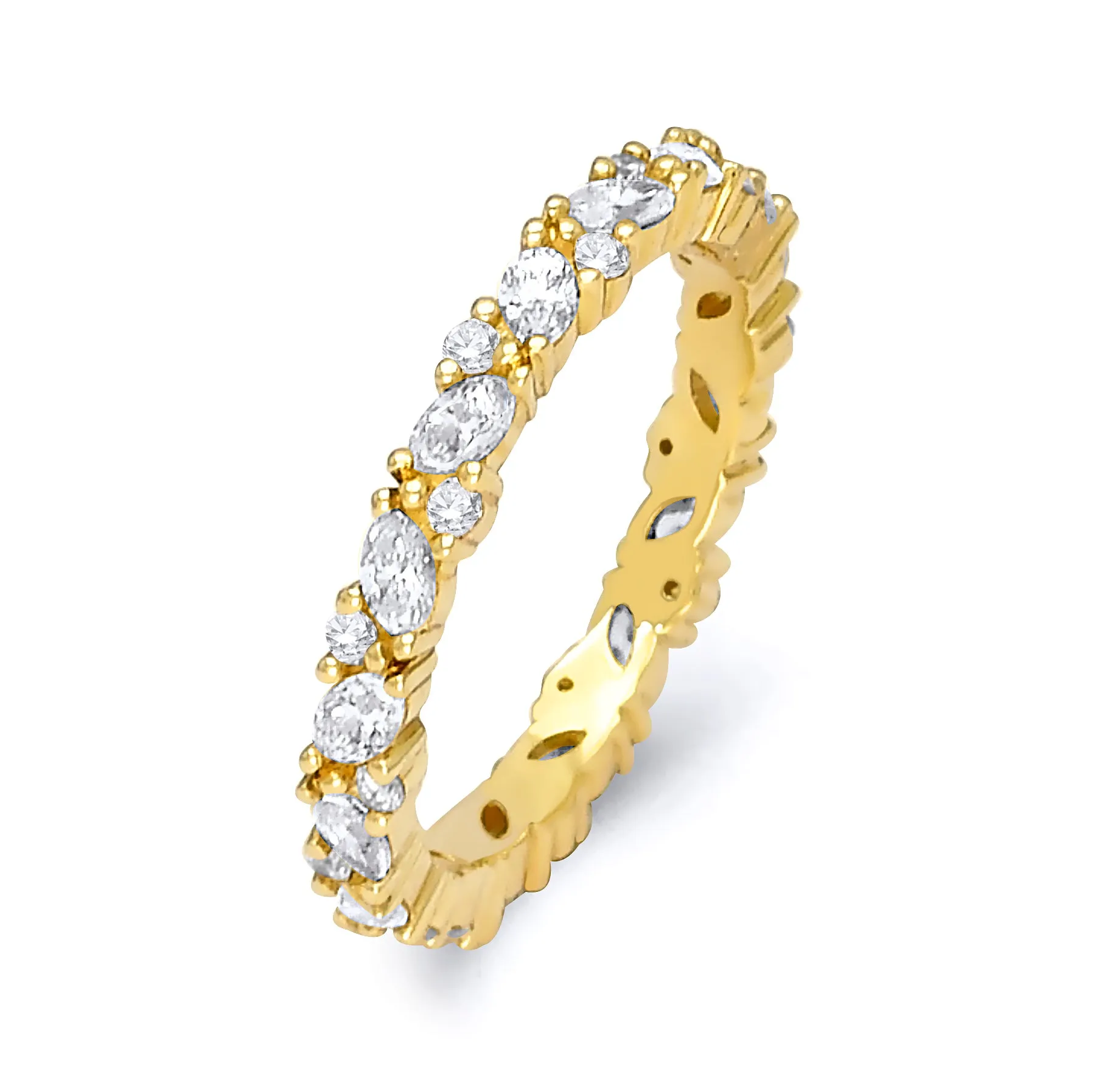Marquise & Round Diamond Band