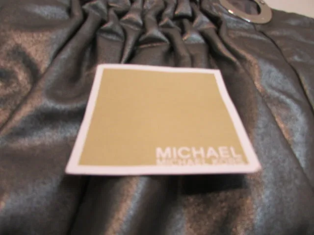 Michael Kors Steel Gray Leather Shoulder Bag
