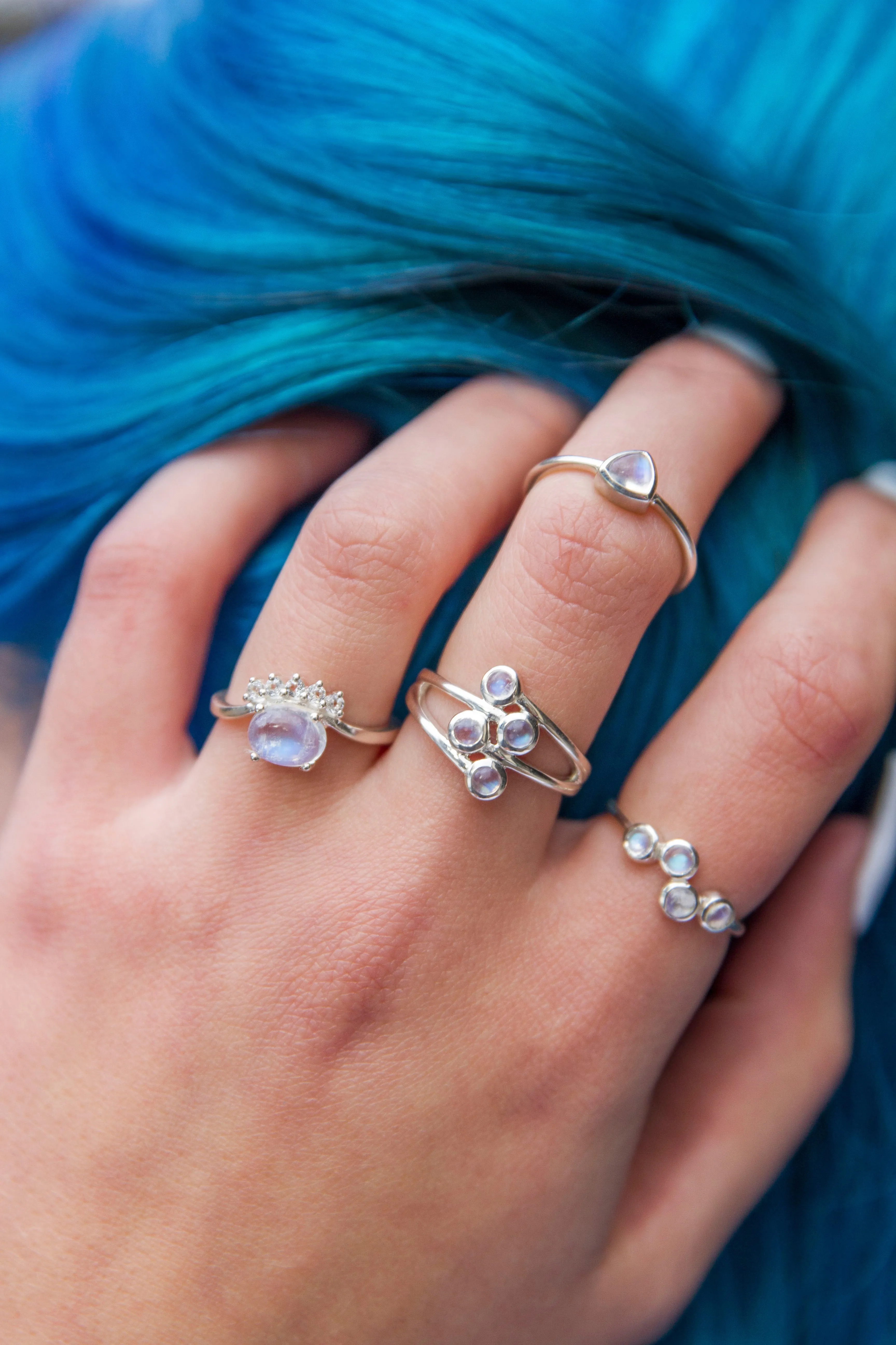 Moonstone Silver Clara Ring