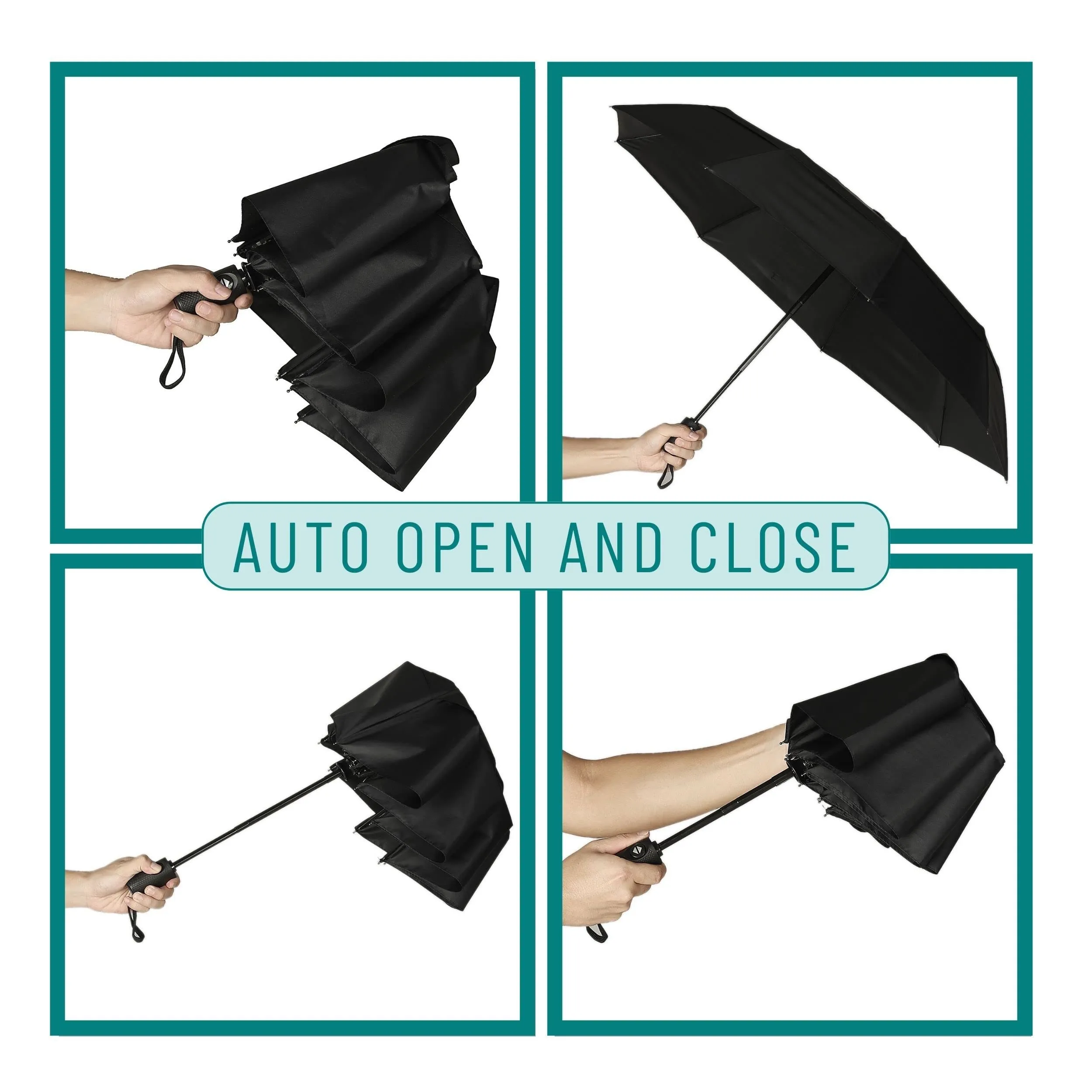 Mr. Pen- Windproof Travel Umbrella, Automatic Umbrellas for Rain, Compact Umbrella, Travel Umbrella Compact, Windproof Umbrella