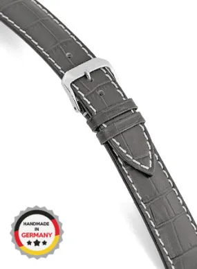 New Orleans - Stone Grey - Alligator Grained
