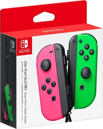 Nintendo Joy-Con (L/R) Wireless Controllers for Nintendo Switch - Pink/Green - Brand New