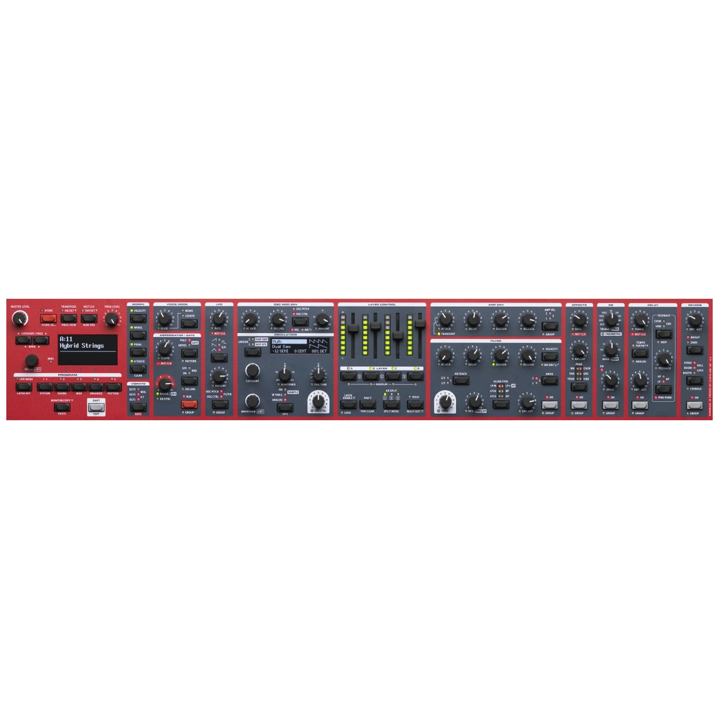 Nord Wave 2 NWAVE2P Performance Synthesizer 61-Key Keyboard