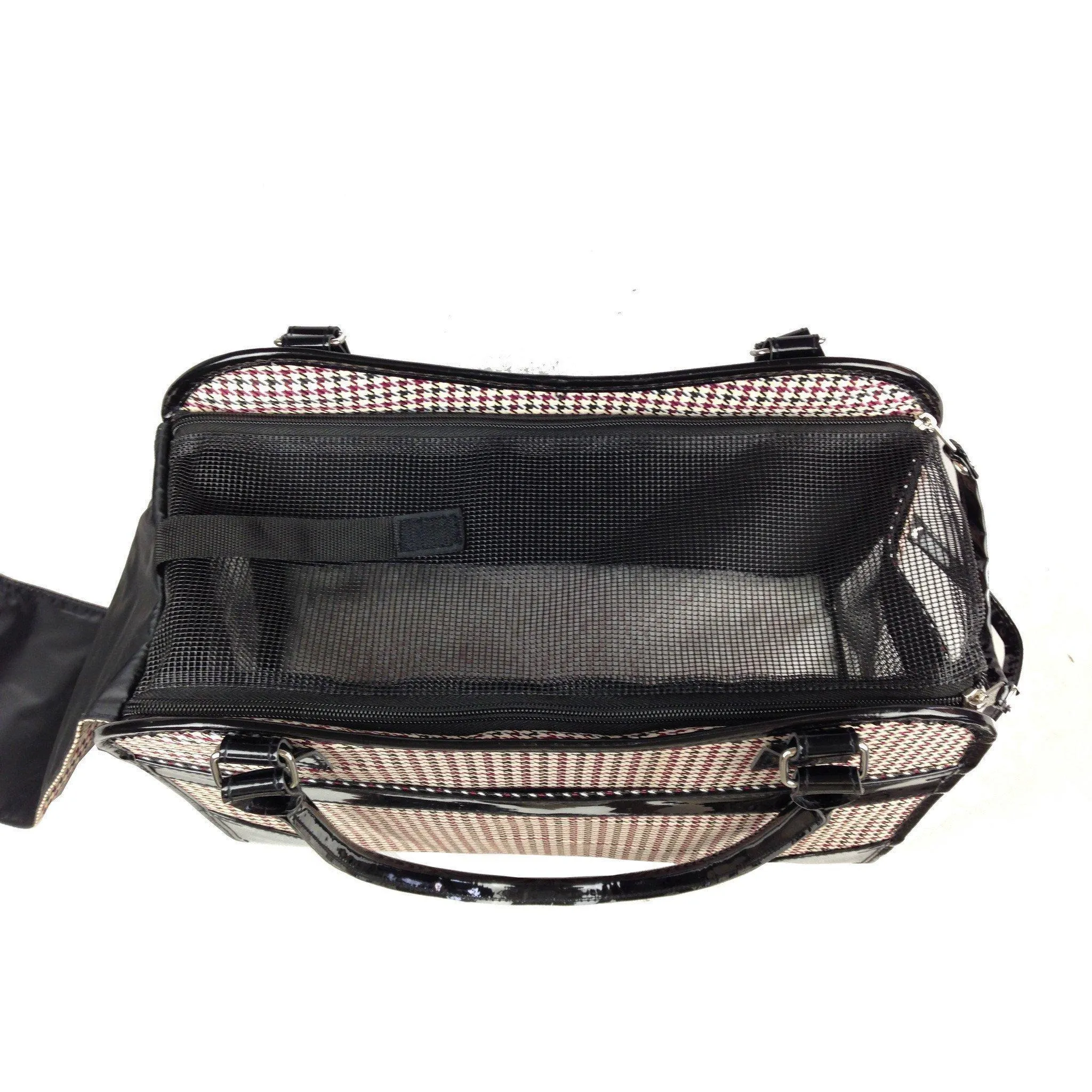 Pet Life ® Exquisite Airline Approved Designer Travel Pet Dog Handbag Carrier