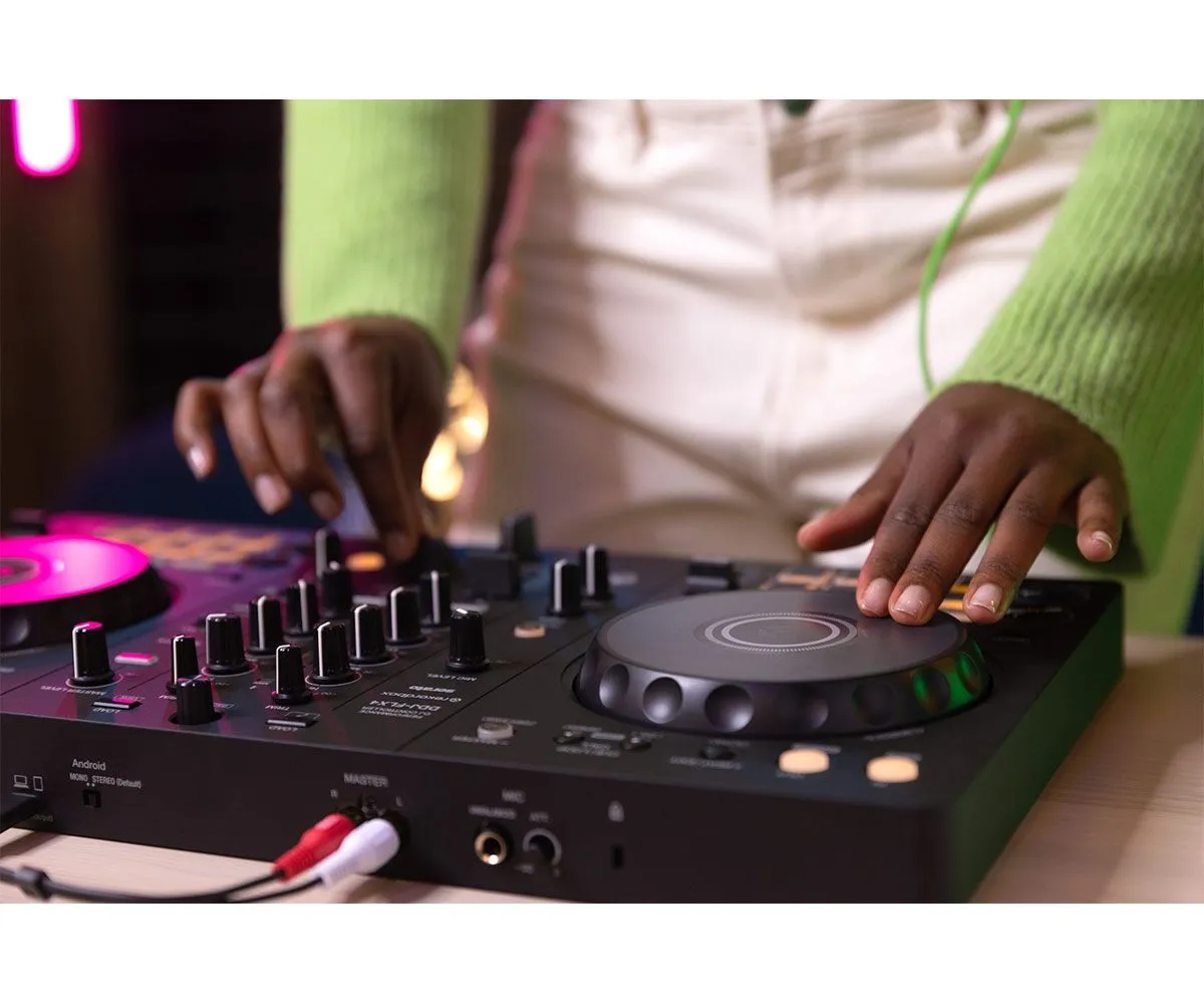 Pioneer DJ DDJ-FLX4, DM-50D and HDJ-CUE1 Starter Bundle