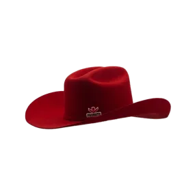 Pro Hats Women's Stamped Red Precreased Cowboy Hat