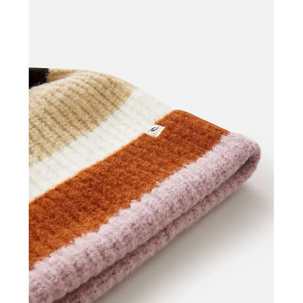 Rip Curl Sessions Reg Pom Pom Beanie - Multi Colour